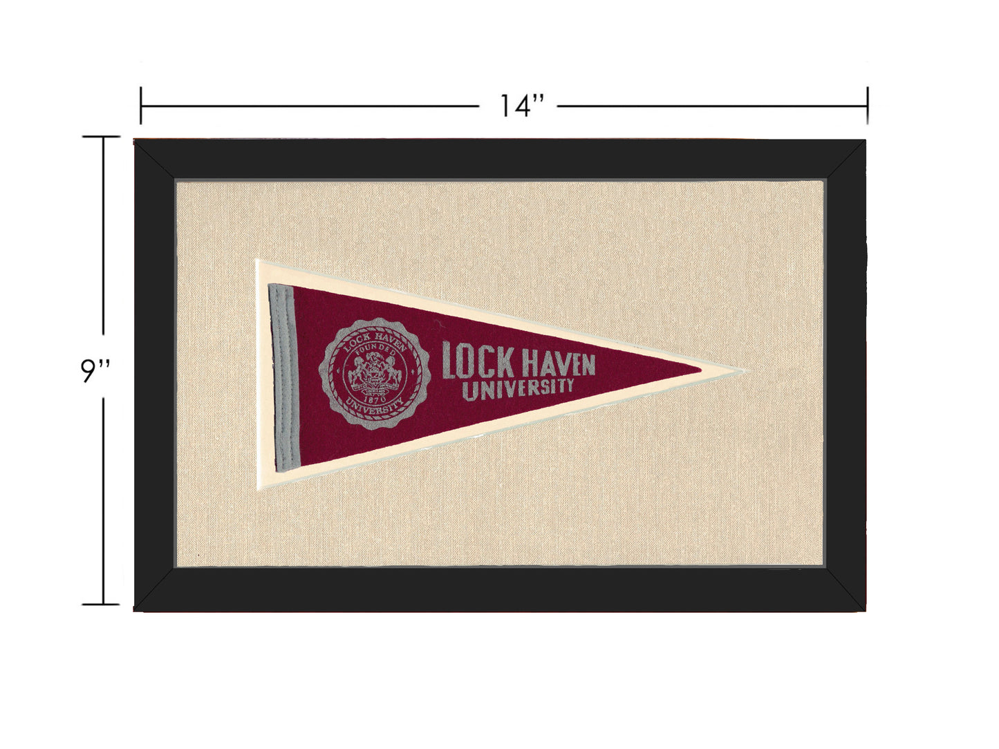 Vintage Lock Haven University Pennant