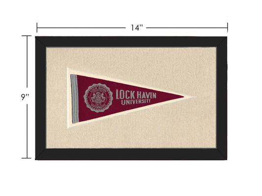 Vintage Lock Haven University Pennant