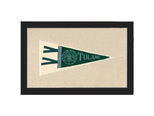 Vintage Tulane University pennant