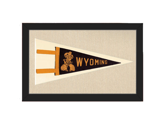 Vintage University of Wyoming Pennant