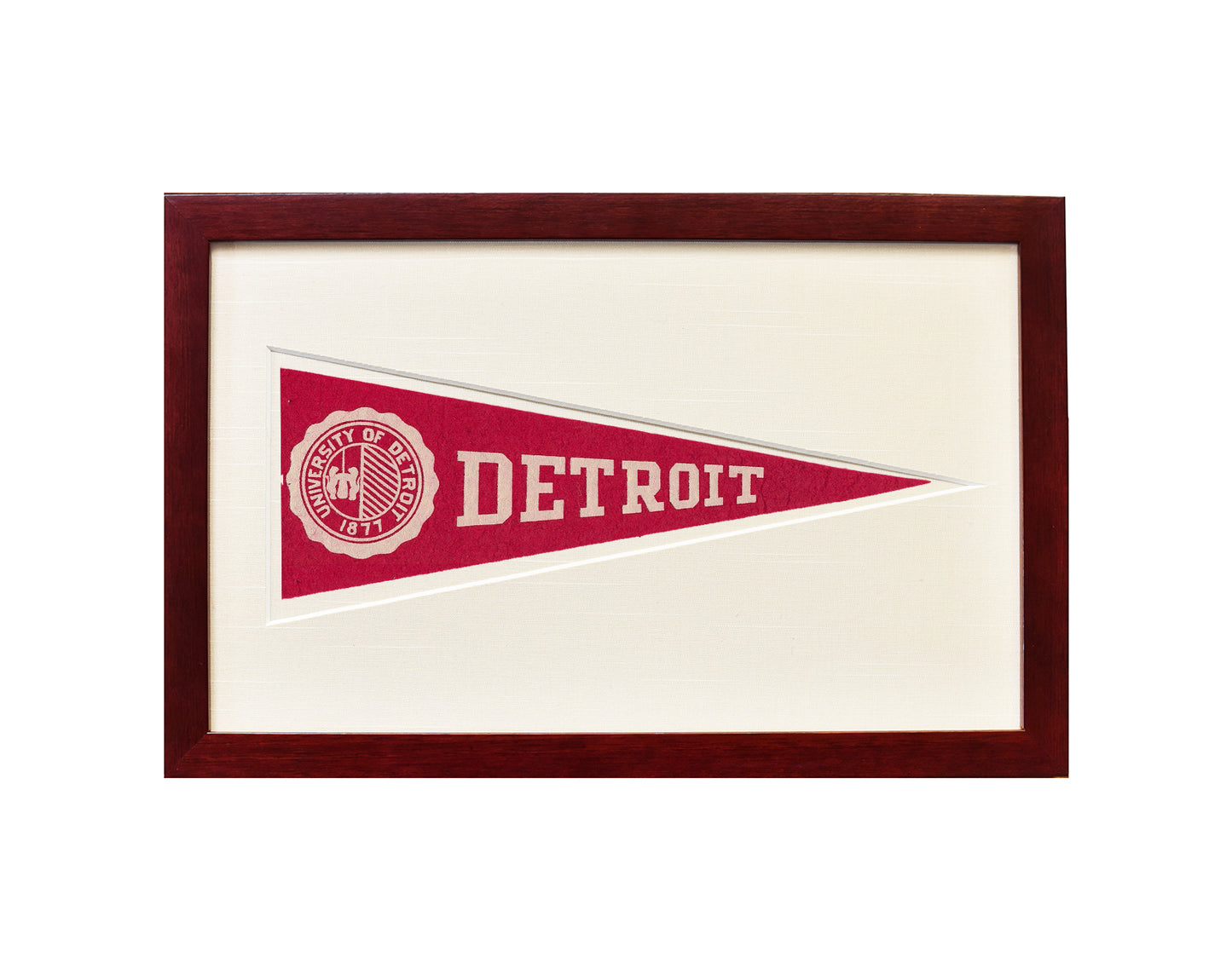 Vintage University of Detroit Hormel Pennant
