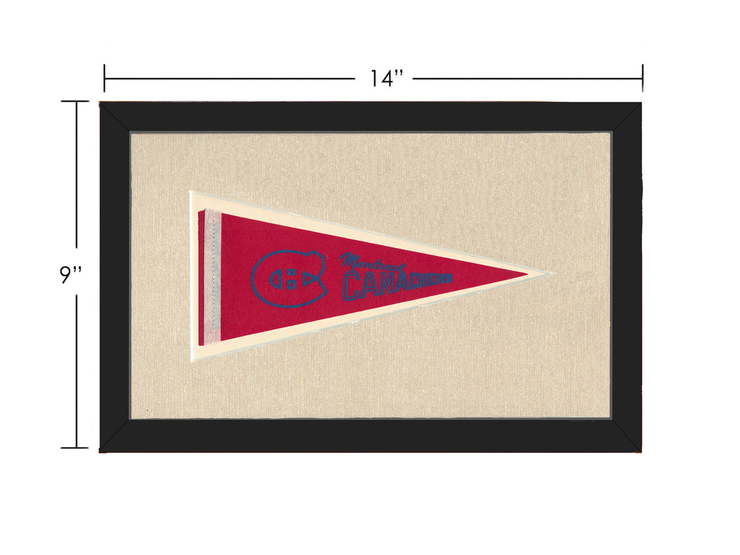 Vintage Montreal Canadiens Pennant