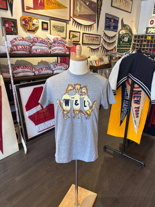 XL Grey Washington & Lee T-Shirts