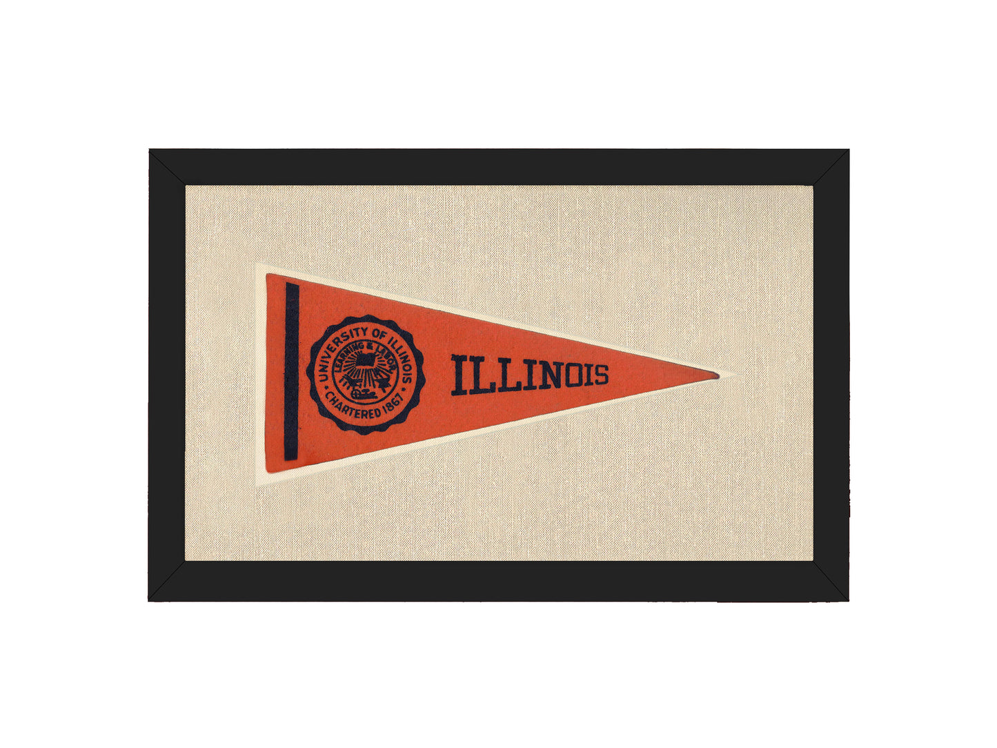 Vintage University of Illinois Pennant