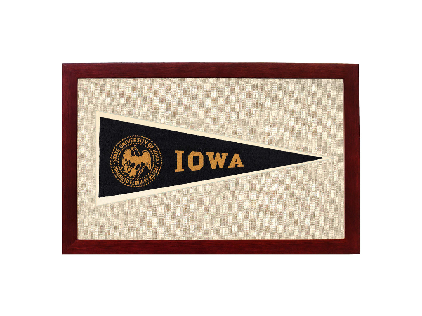 Vintage University of Iowa Hormel Pennant