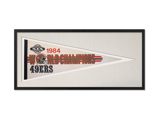 Vintage 1984 49ers Super Bowl XIX World Champions Pennant