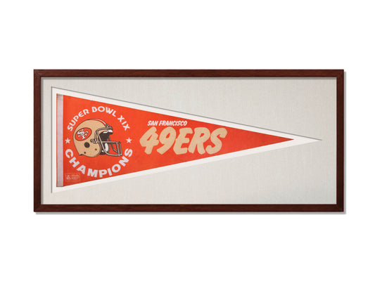 San Francisco 49ers Super Bowl XIX Pennant