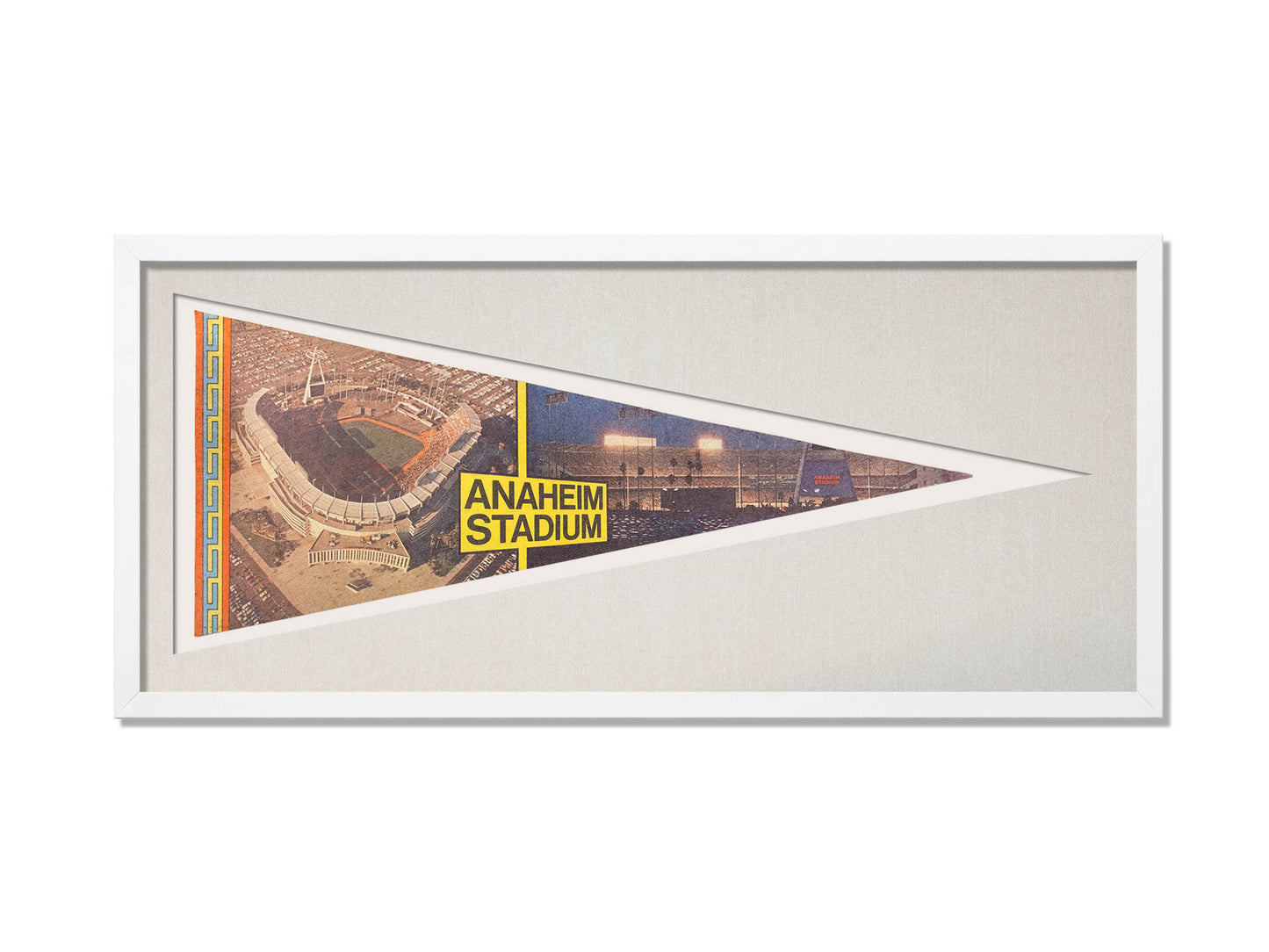 Vintage Anaheim Stadium Pennant