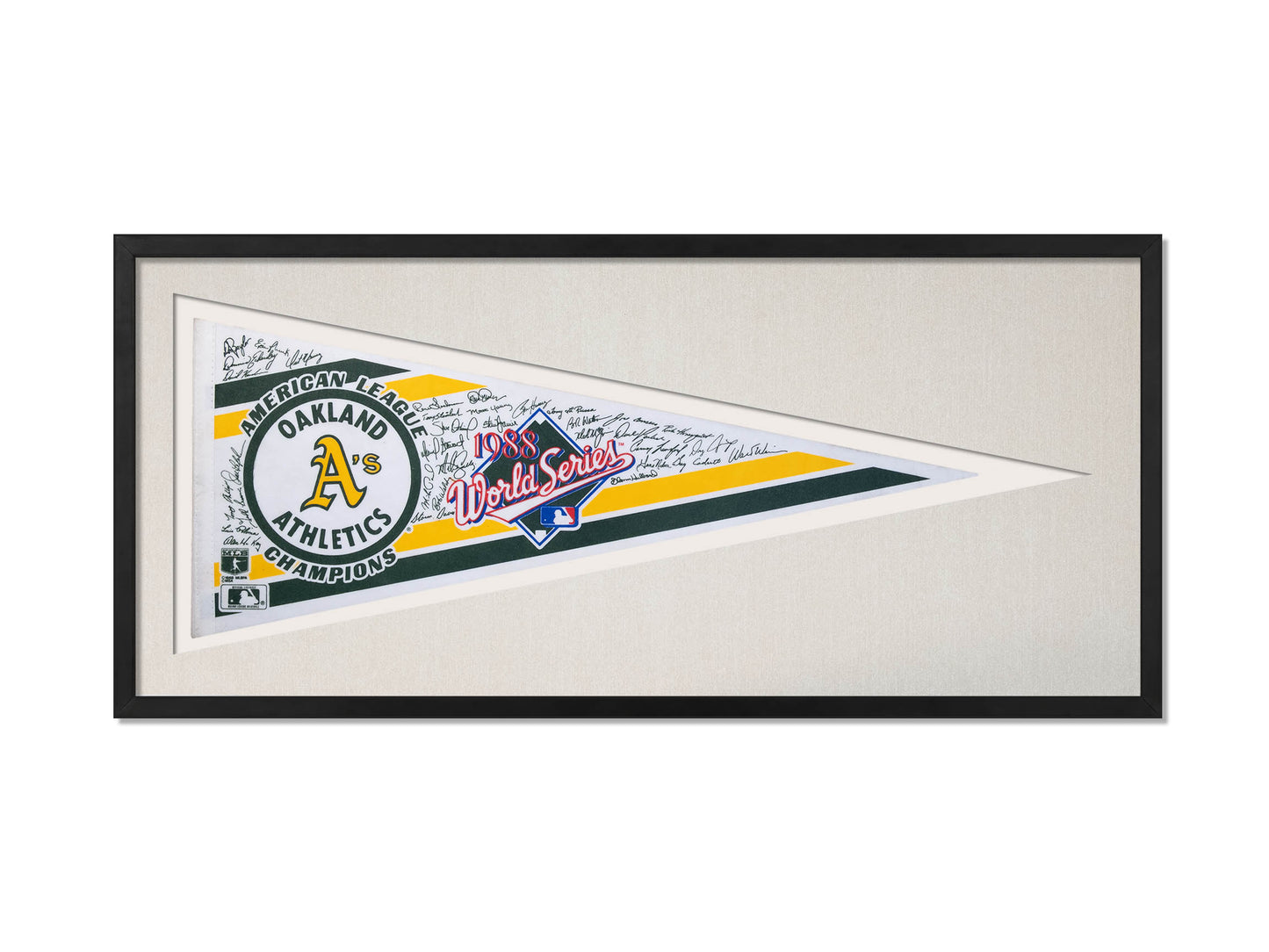 Vintage 1988 World Series Oakland As American League Champions Pennant