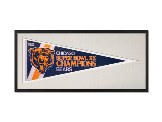 Vintage Chicago Bears Super Bowl XX Pennant