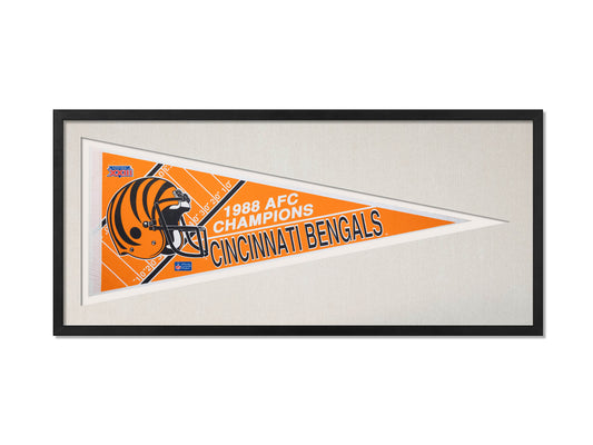 Vintage Cincinnati Bengals 1988 AFC Champs Pennant