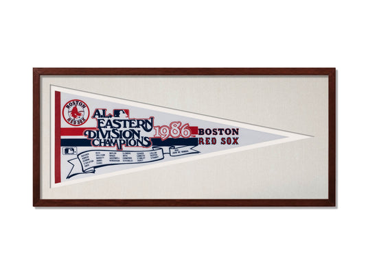 Vintage 1986 Boston Red Sox A.L. Eastern Division Champions Pennant