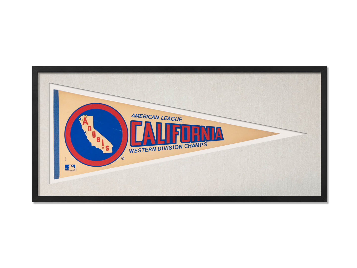 Vintage Los Angeles Angels A.L. Western Division Champions Pennant