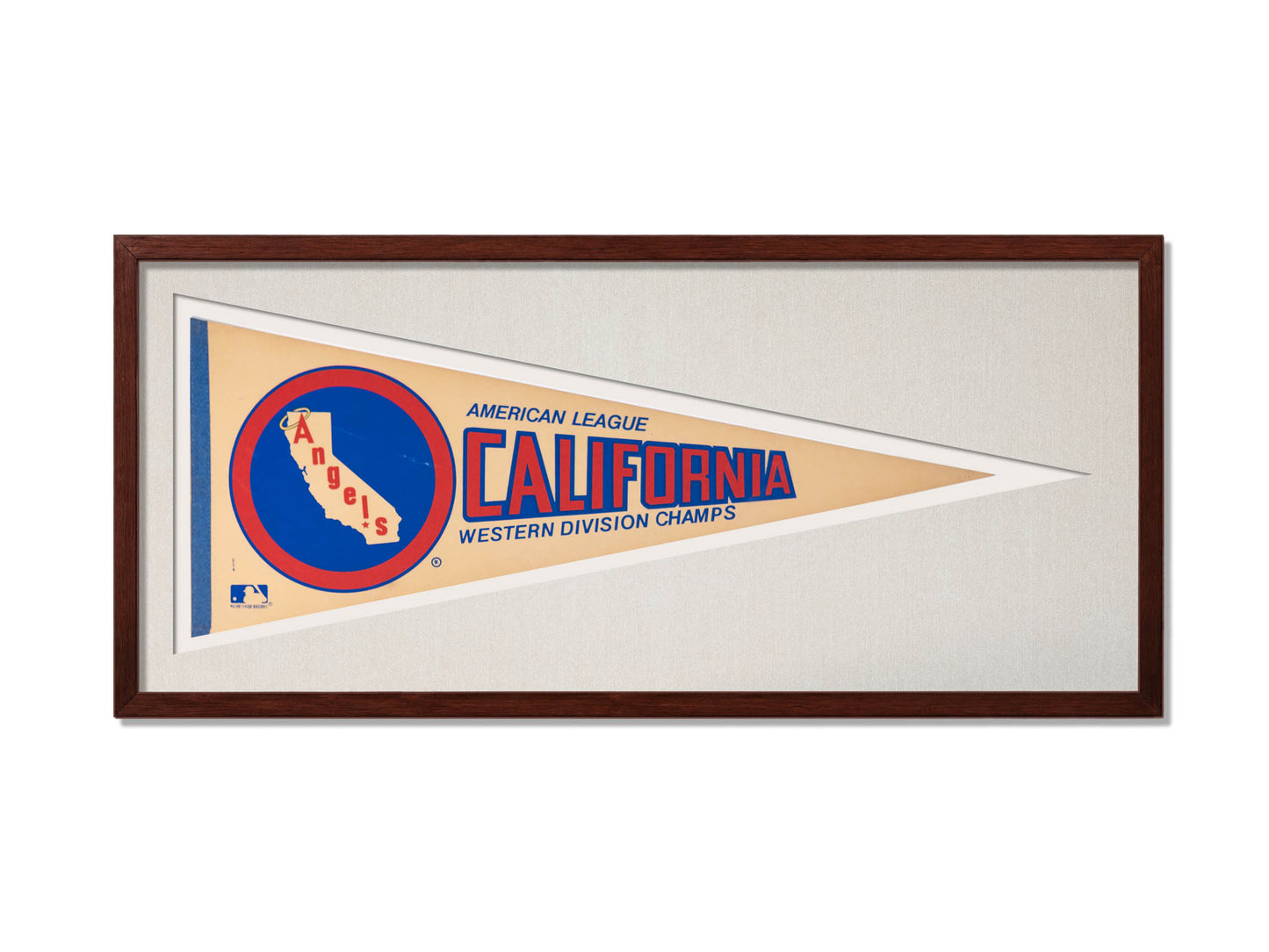 Vintage Los Angeles Angels A.L. Western Division Champions Pennant