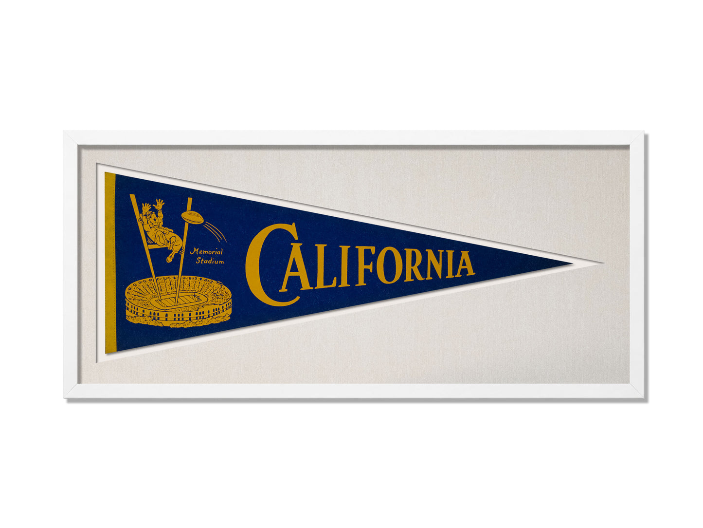 Vintage California Memorial Stadium Pennant