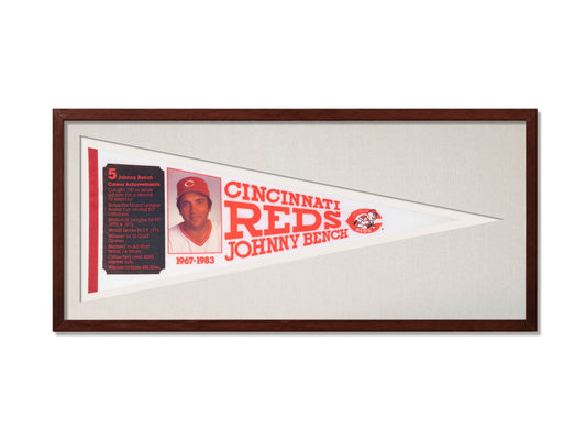 Vintage Cincinnati Reds Johnny Bench Pennant