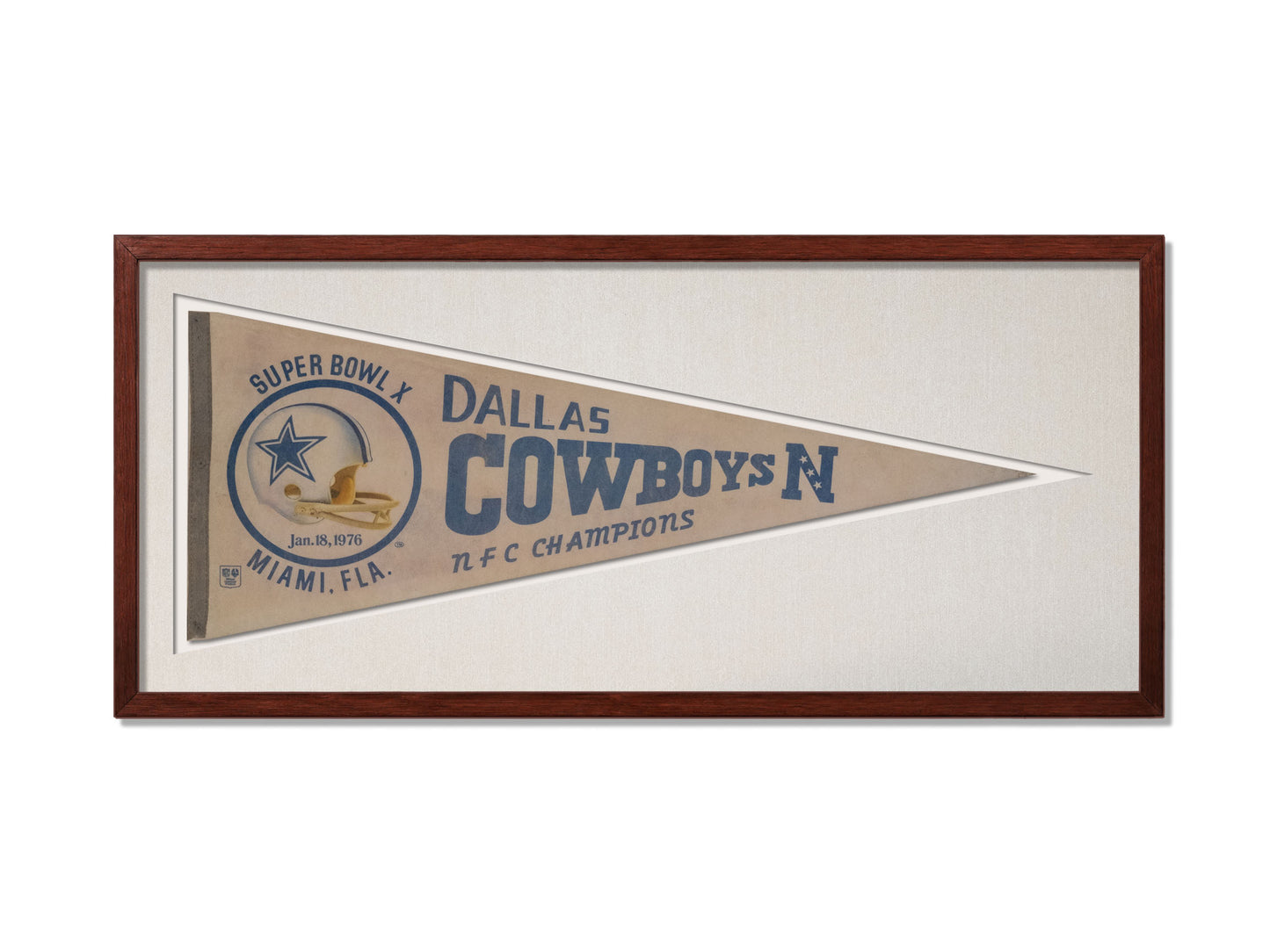 Vintage Dallas Cowboys Superbowl Pennant