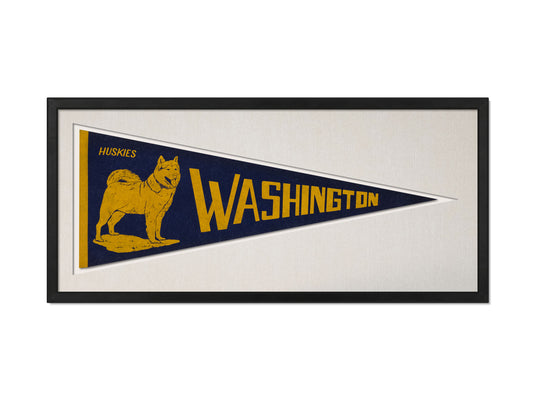Vintage Washington Huskies Pennant