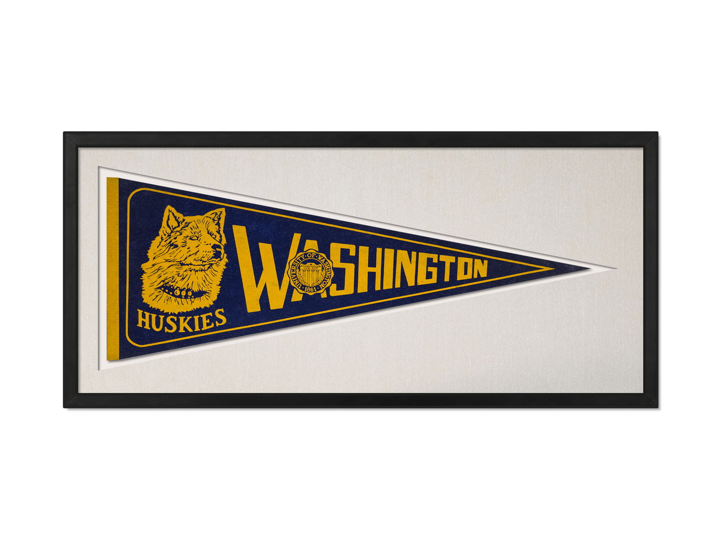 Vintage Washington Huskies Pennant