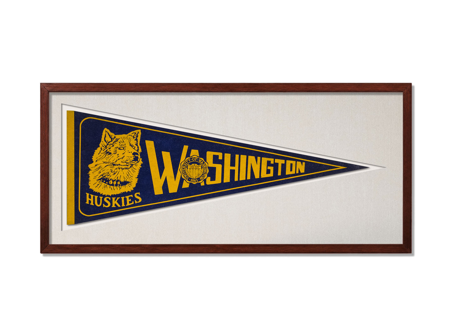 Vintage Washington Huskies Pennant