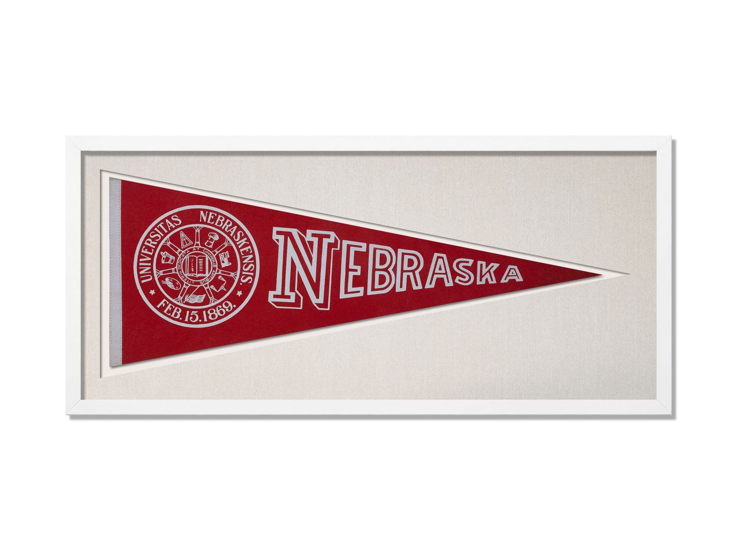Vintage Nebraska Pennant