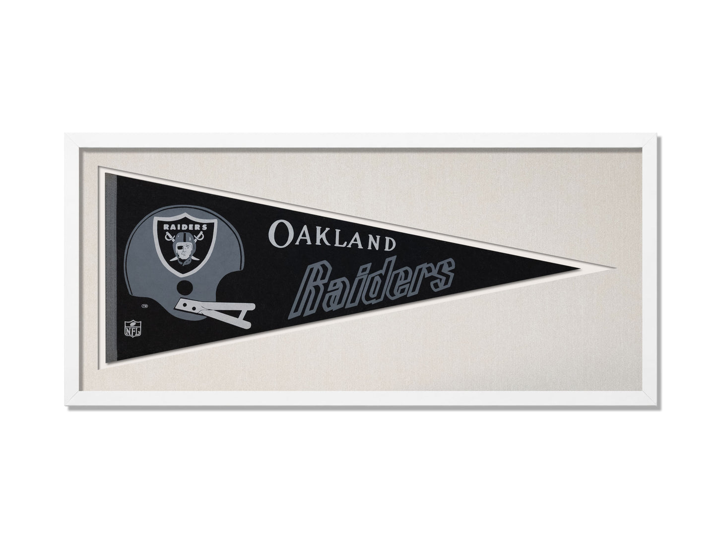 Vintage Oakland Raiders Pennant