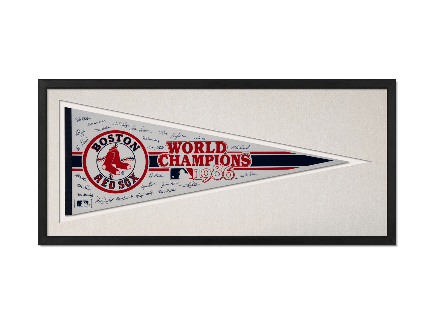 Vintage 1986 Boston Red Sox World Champions Pennant