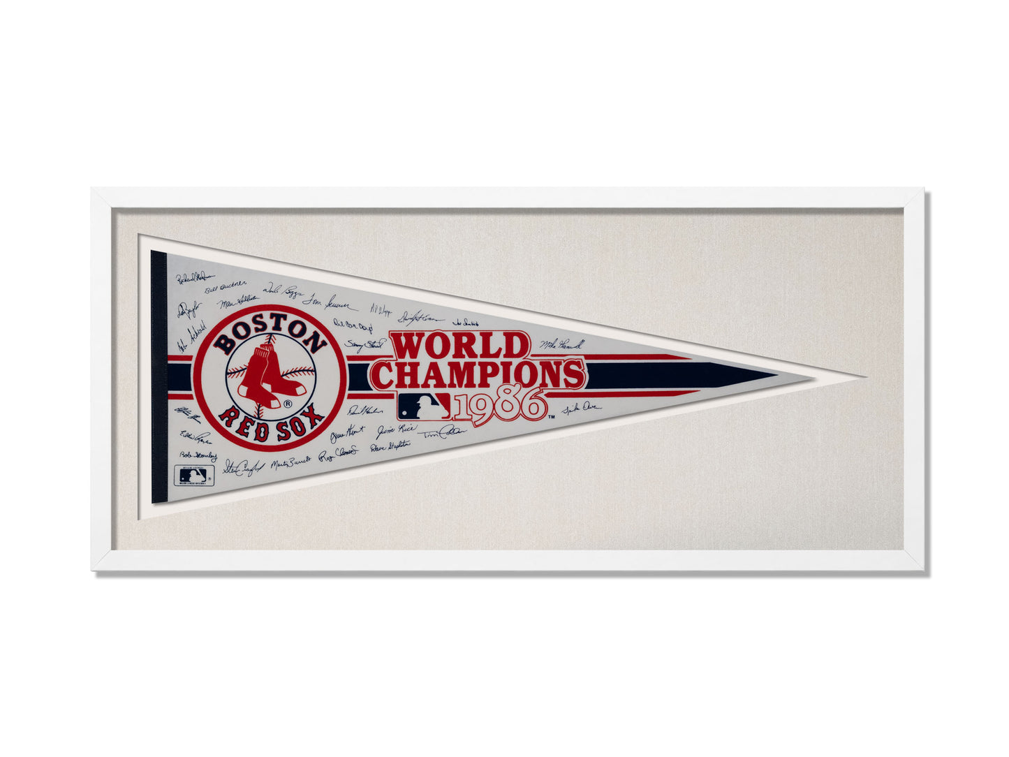 Vintage 1986 Boston Red Sox World Champions Pennant