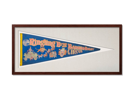 Vintage Ringling Bros and Barnum & Bailey Circus Pennant