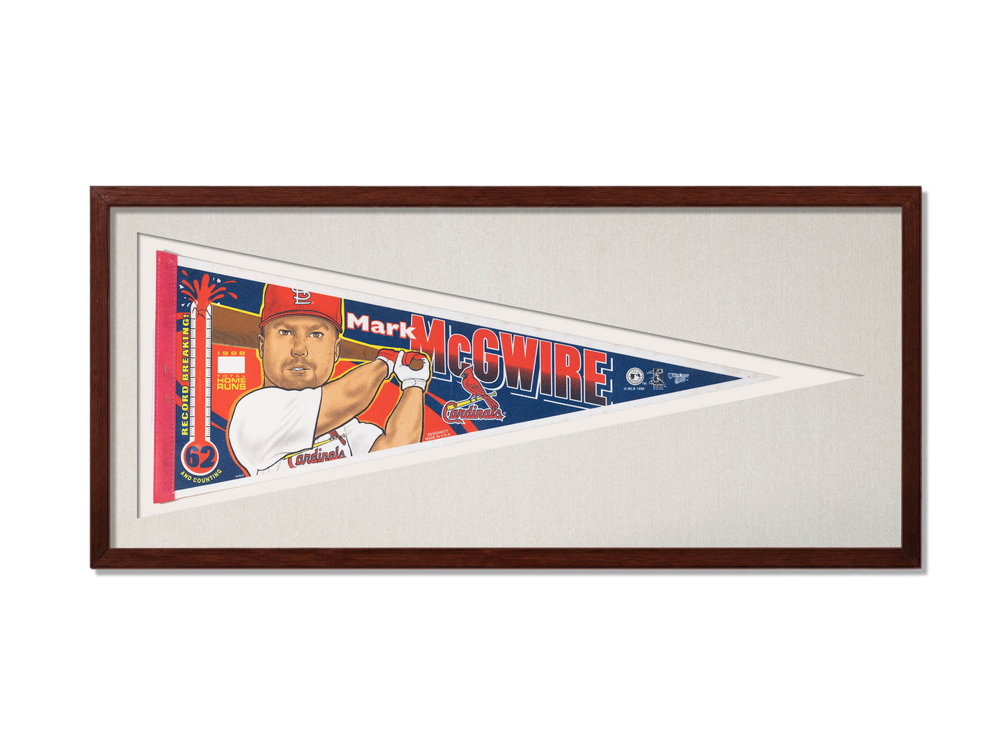Vintage St. Louis Cardinals Mark McGwire Pennant
