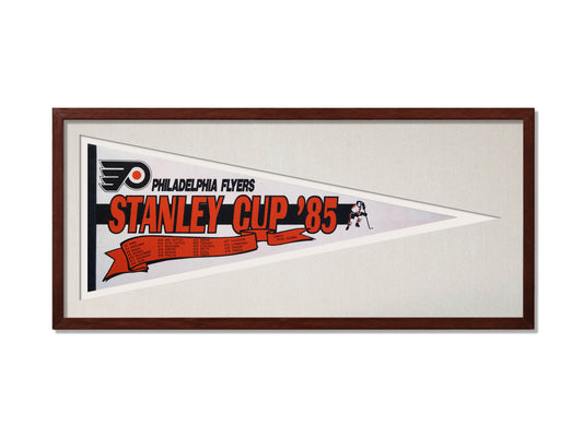 Vintage 1985 Stanley Cup Philadelphia Flyers Pennant