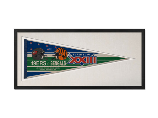 Vintage 1980s Superbowl Pennant