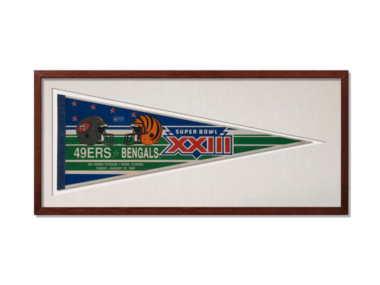 Vintage 1980s Superbowl Pennant
