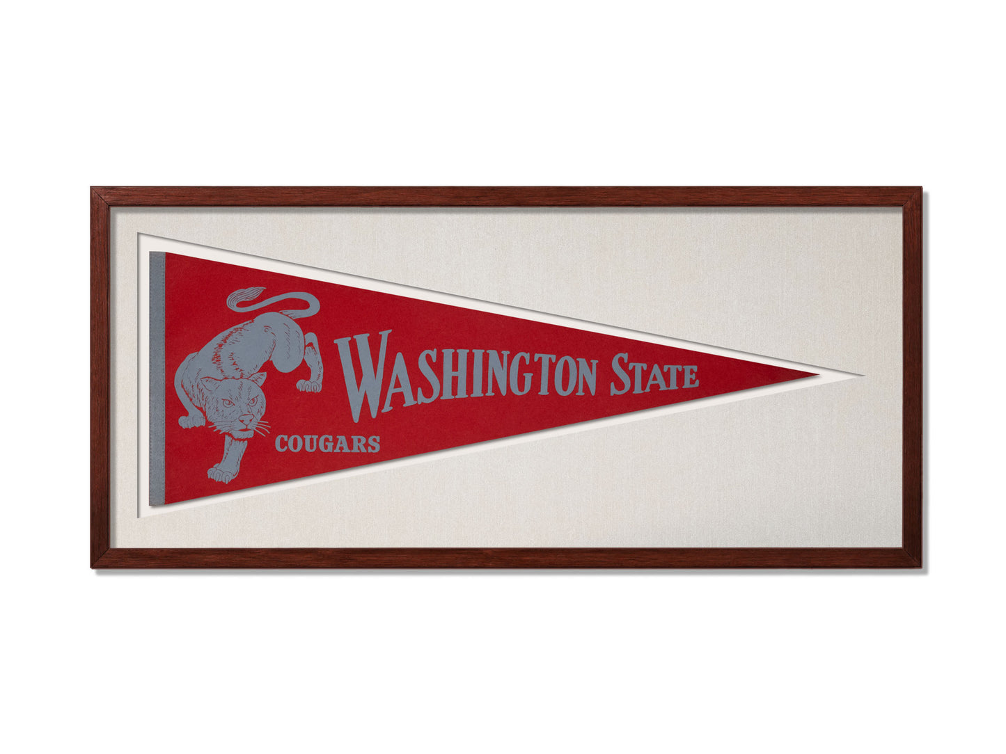 Vintage Washington State Cougar Pennant