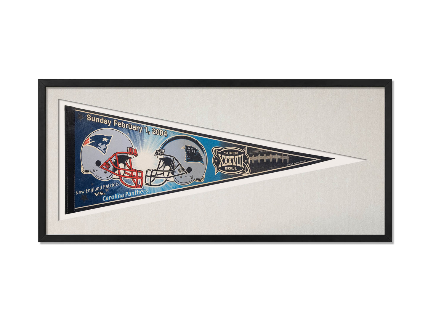 Vintage Superbowl XXXVIII Pennant