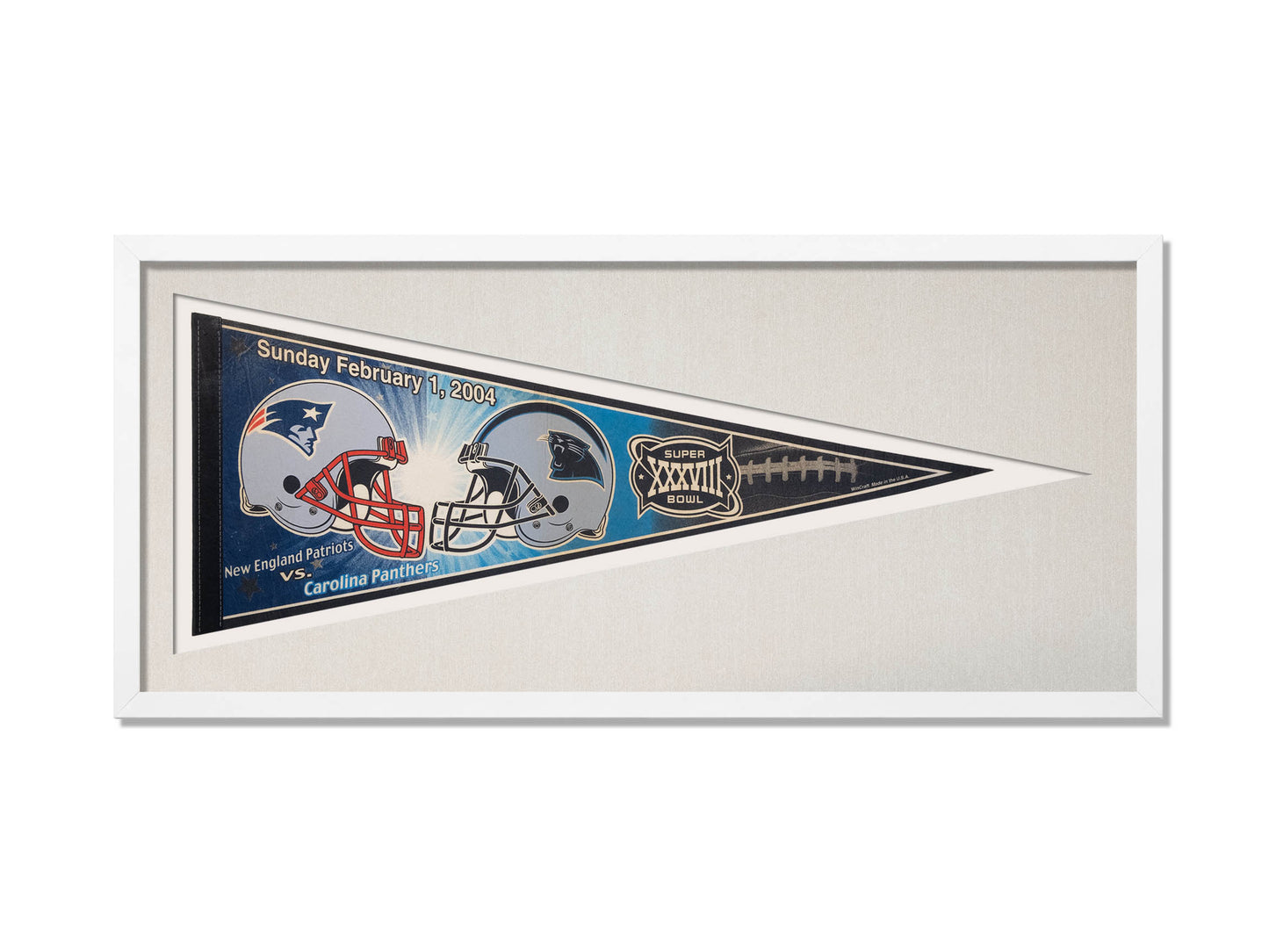 Vintage Superbowl XXXVIII Pennant