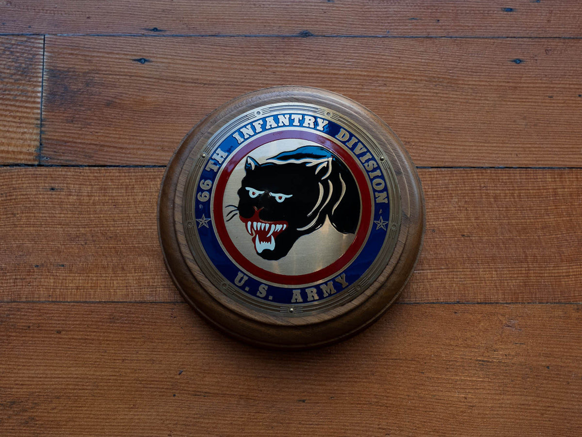 U.S. Army 66th Infantry Division Metal Plaque