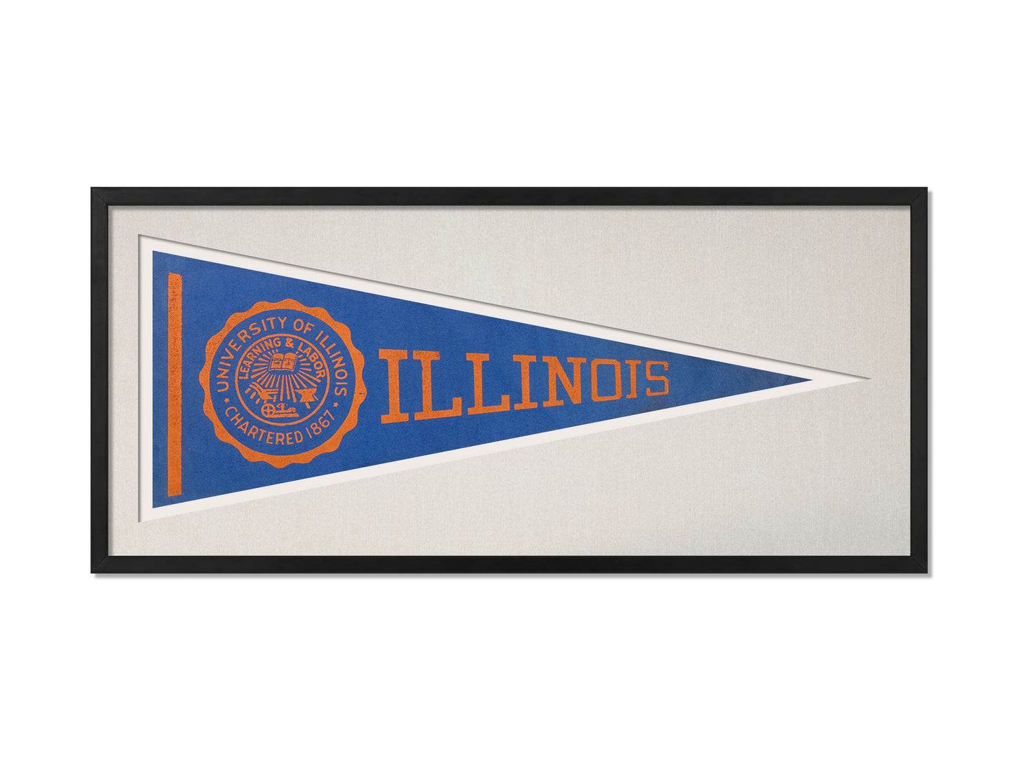 Vintage Illinois Pennant