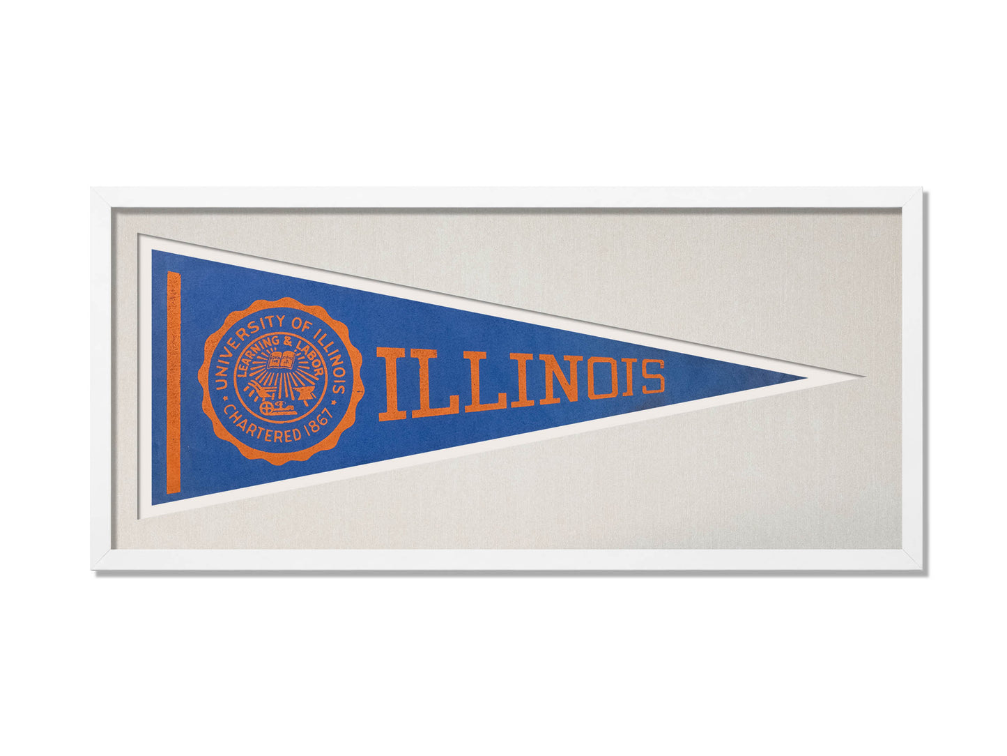 Vintage Illinois Pennant