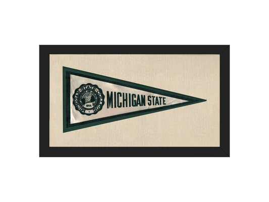 Vintage Michigan State Silk Pennant