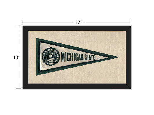 Vintage Michigan State Silk Pennant