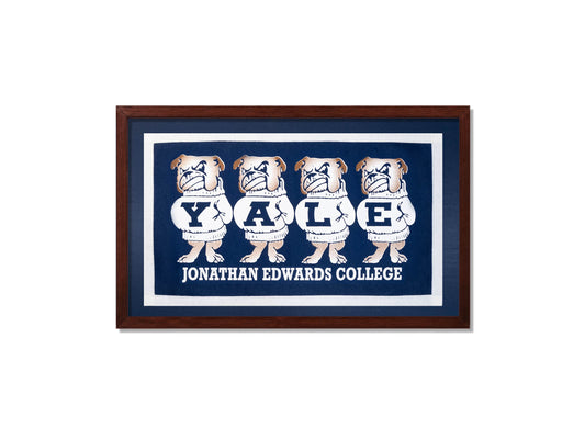 Vintage Yale University Jonathan Edwards College Banner