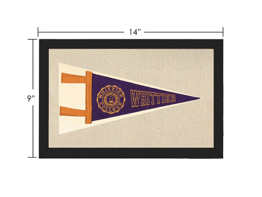 Vintage Whittier College Pennant